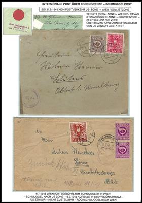 Poststück - Österr. 1945 - Interzonale - Briefmarken
