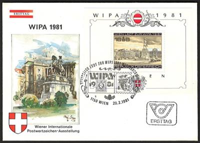 Poststück - Österr. Nr. 1696I (PLATTENFEHLER verstümmeltes "E" in Wien) auf Schmuck - FDC, - Francobolli