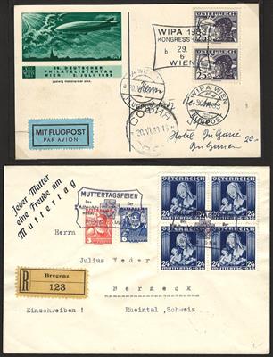 Poststück - Österr. - Partie Sonderbelege aus 1933/1938, - Briefmarken
