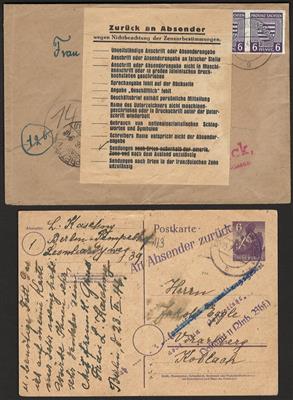 Poststück - Sowjetische Zone bzw. Berlin - Briefmarken