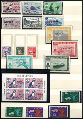 **/Poststück - Partie Kanalinseln - Privatausg. mit Sanda Island, - Stamps and Postcards