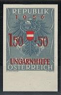** - Österr.   ANK. Nr. 1039 (Ungarnhilfe) ungezähntes - Briefmarken und Ansichtskarten