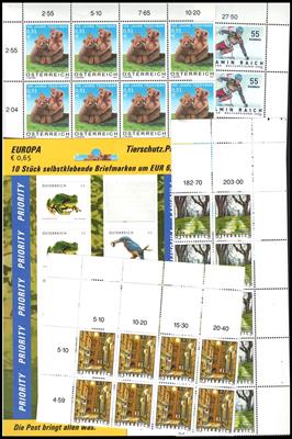 ** - Österr. - Kl. Partie FRANKATURWARE - Briefmarken und Ansichtskarten