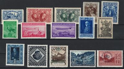 **/*/(*) - Sammlung Liechtenstein ca. 1912/1984, - Známky a pohlednice