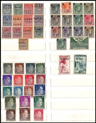 **/*/gestempelt/Poststück - Partie Deutschland, - Briefmarken und Ansichtskarten