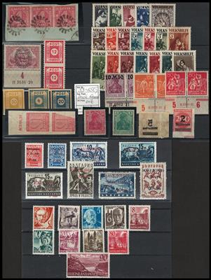 **/*/gestempelt/(*) - Reichh. Partie div. Deutscjhland mit D.Reich- D. Bes. WK II - Saargebiet -Saarland, - Stamps and Postcards