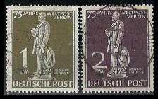 gestempelt/**/* - Sammlung  Deutschland (amerik. u. brit. Zone) 1947, - Známky a pohlednice