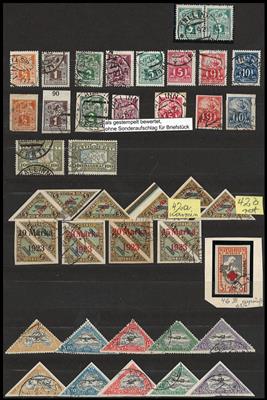 gestempelt/*/** - Sammlung Estland 1918/1940 mit etwas Dubl. Baltikum, - Briefmarken und Ansichtskarten