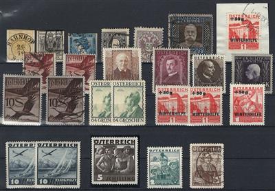 gestempelt/*/** - Sammlung Österr. 1850/1937 mit Dubl., - Stamps and Postcards