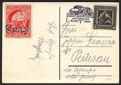 Poststück - Österr. I. Rep. 1935/36 Sonderstpl.- Sammlung div. Festkarten, - Známky a pohlednice
