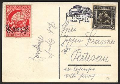 Poststück - Österr. I. Rep. 1935/36 Sonderstpl.- Sammlung div. Festkarten, - Francobolli e Cartoline