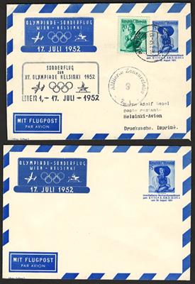 Poststück - Österr. - Privataerogramm Schneiderbauer Nr. 5 (siehe Seite 260) - gelaufen und ungelaufen, - Briefmarken und Ansichtskarten