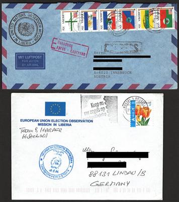 Poststück - Österr. UNO Einsatz in Liberia UNMIL, - Francobolli e Cartoline