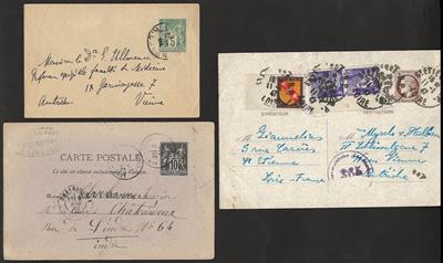 Poststück - Partie Südwest-Europa mit div. Postkarten Ganzsachenumschläge, - Stamps and Postcards