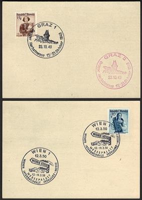 Poststück/*/gestempelt - Österr. PostkartenSammlung 1945/1984 - dar. Rohrpost, - Briefmarken und Ansichtskarten