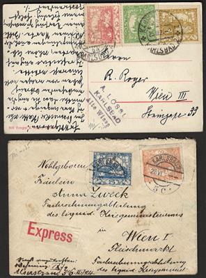 Poststück/Briefstück - Partie Poststücke - Stamps and Postcards