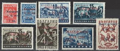 ** - D. Bes. Mazedonien Nr. 1/8, - Stamps and postcards