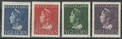 ** - Niederlande Nr. 453/56 (Königin Wilelmina), - Briefmarken und Ansichtskarten
