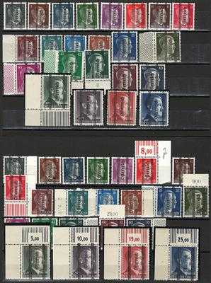 ** - Österr. 1945 Grazer-Aushilfsausg. kpl. (ANK. Nr. 674/92, - Stamps and postcards