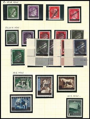 **/* - Sammlung Österr. 1945/1994, - Briefmarken und Ansichtskarten