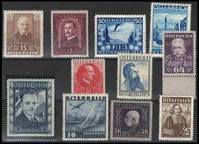 */** - Sammlung Österr. I. Rep. mit Musiker - Städte - Künstlerhilfe - Hainisch - Miklas (2), - Francobolli e cartoline