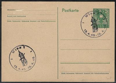 Poststück/Briefstück - Österr. 1946/67 - über 100 versch. Sonderstpln. u.a. 23 versch. Stpln. "Jahrestag d. sowj. Bes. Wiens", - Francobolli e cartoline
