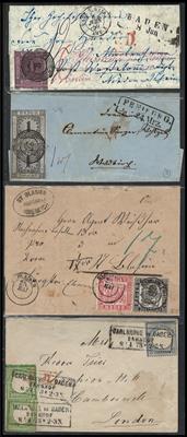 Poststück/Briefstück - Partie Poststücke D.Reich ab 1872 sowie altd. Staaten u.a. mit Bayern und Baden, - Stamps and postcards