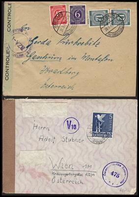 Poststück/Briefstück - Partie Poststücke meist Gemeinschaftsausg., - Briefmarken und Ansichtskarten