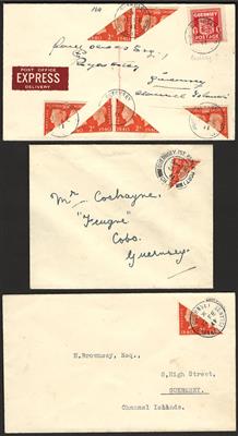 Poststück - D. Bes. Guernsey, - Briefmarken und Ansichtskarten