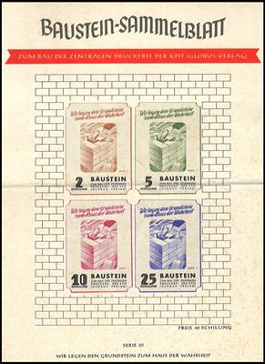 Poststück - Österr. 1947/48 - 3 verschiedene - Briefmarken und Ansichtskarten