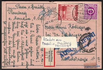 Poststück - Österr. ca. 25 Posthornbelege - Známky a pohlednice
