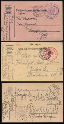 Poststück - Österr. Feldpost WK I Marine mit viel Schiffen u.a. SMTB 7, - Briefmarken und Ansichtskarten