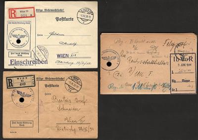 Poststück - Ostmark/D.Reich reichh. Partie D. Feldpost ab 1938, - Francobolli e cartoline