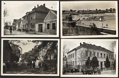 Poststück - Partie AK Burgenland u.a. div. Neufeld mit Schule, - Briefmarken und Ansichtskarten