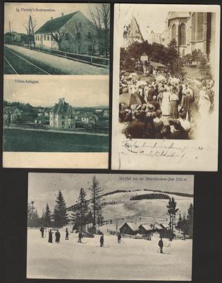 Poststück - Partie AK Österr. Monarchie u.a. Verwüstungen nach Tornado im Raum Wr. Neustadt aus 1916, - Briefmarken und Ansichtskarten
