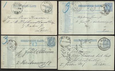 Poststück - Partie Ganzsachen Österr. Monarchie mit div. Ausland, - Briefmarken und Ansichtskarten