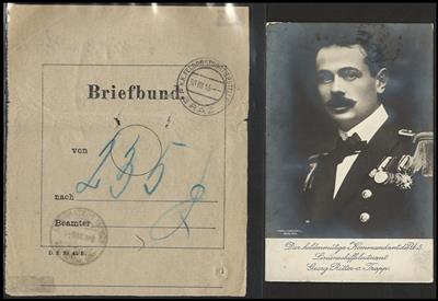 Poststück - Partie Österr. Feldpost WK I u.a. mit Kraftwagenwerkstätte Nr. 49, - Briefmarken und Ansichtskarten