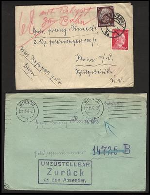 Poststück - Reichh. Partie Feldpost - Briefmarken und Ansichtskarten