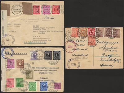 Poststück - Sowjetische Zone, - Známky a pohlednice
