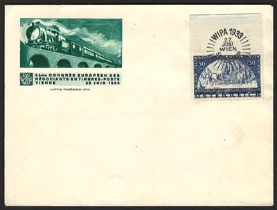 Poststück - WIPA glatt vom Bogenoberrand - Známky a pohlednice