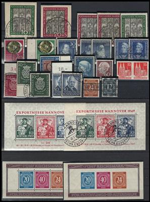 .gestempelt/** - Sammlung BRD ab 1949 mit Bizone und etwas gemisnchaftsausg., - Stamps