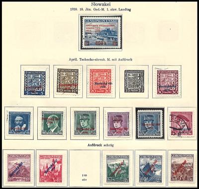 .gestempelt/*/** - Sammlung  Slowakei 1939/1944, - Stamps