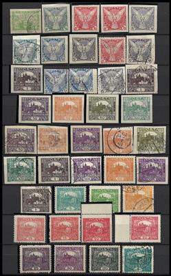 .gestempelt/**/* - Sammlung Tschechosl. ab 1918, - Briefmarken und Ansichtskarten