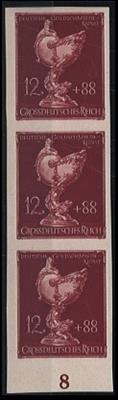 ** - D.Reich Nr. 903U im senkrechten Dreierstreifen, - Briefmarken und Ansichtskarten