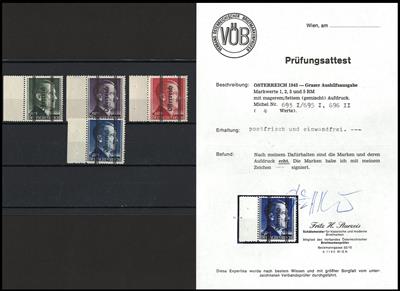 ** - Österr. Grazer Aushilfsausgabe bis 5 RM, - Stamps