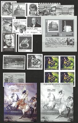 ** - Österr. - Sammlung Bunt -und Schwarzdrucke aus 2008/15, - Známky