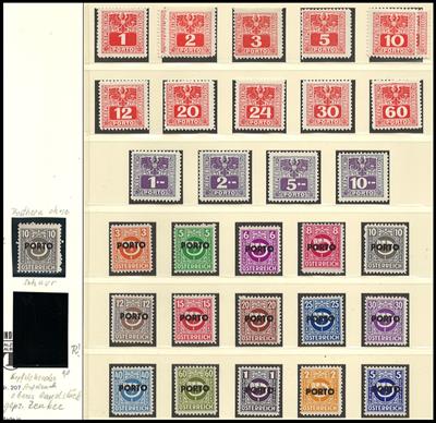 ** - Sammlung Österr. 1945/2001, - Briefmarken und Ansichtskarten