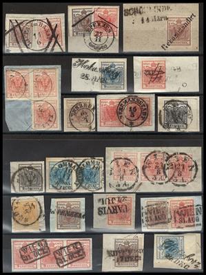 Briefstück - Österr. Nr. 1/5, - Briefmarken und Ansichtskarten