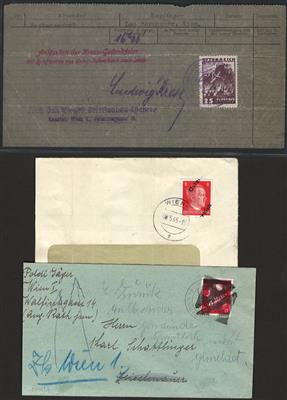 Poststück/Briefstück - Partie Poststücke Österr. meist II. Rep. mit etwas Ostmark, - Stamps