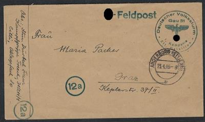 Poststück - D. Feldpost WK II - D. Volkssturm - Stamps